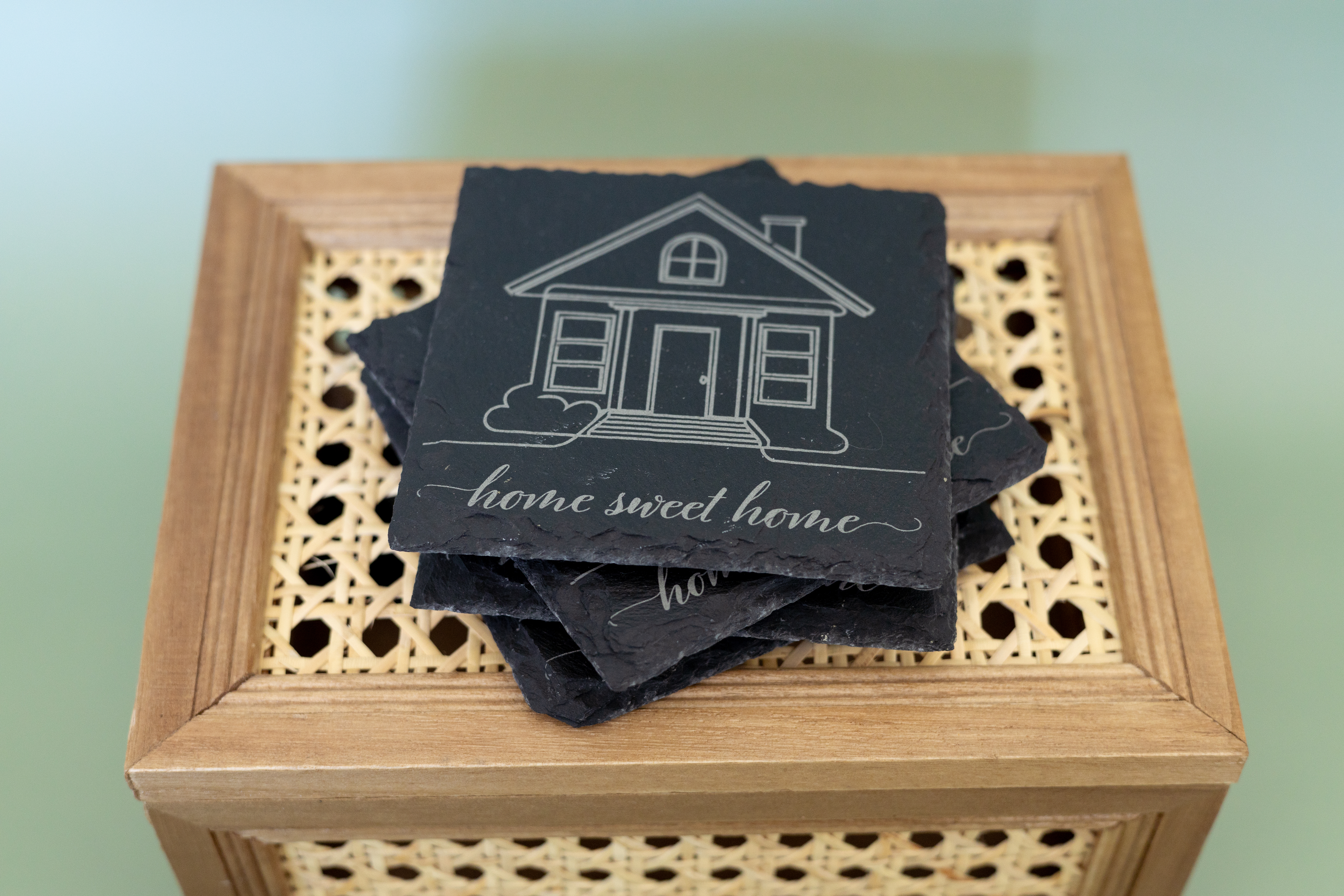 Slate Coasters — Square (Set of 4)