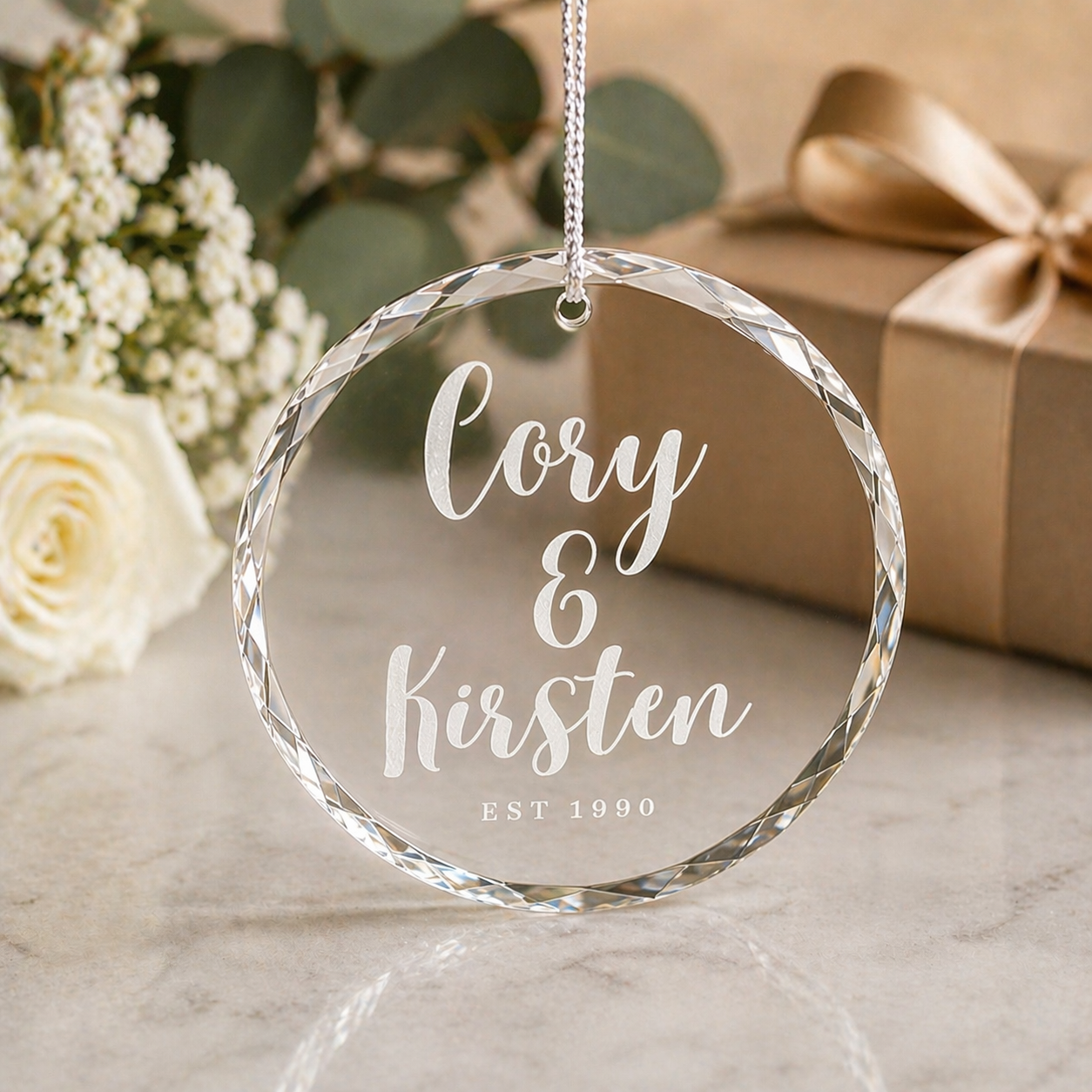 Crystal Ornament — Circle