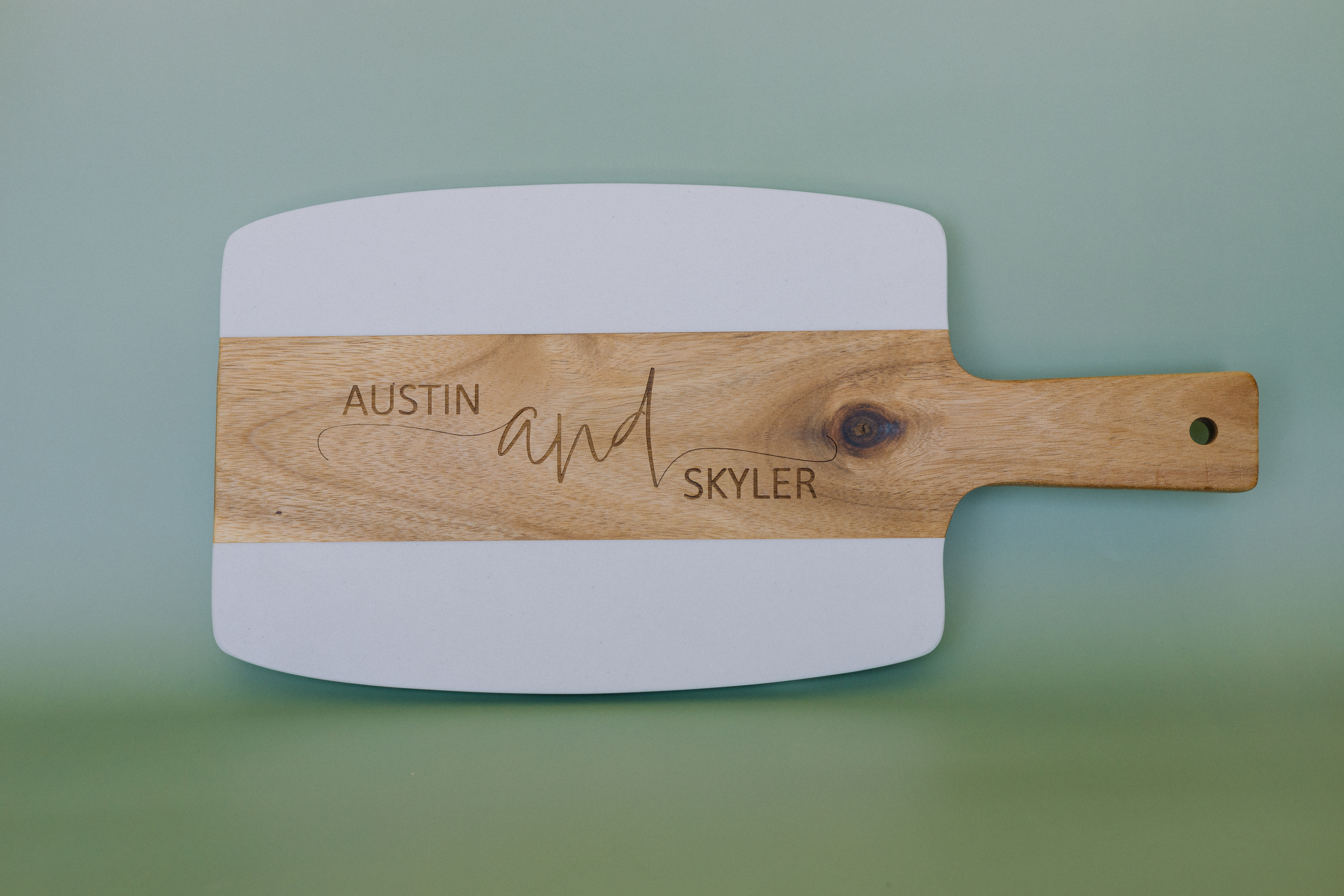 Marble & Acacia Cutting Board